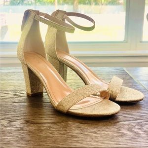 Women’s Size 10 Top Moda champagne sparkle High Heels